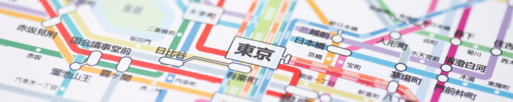 ペットシッター対応エリアを示す東京都の地図